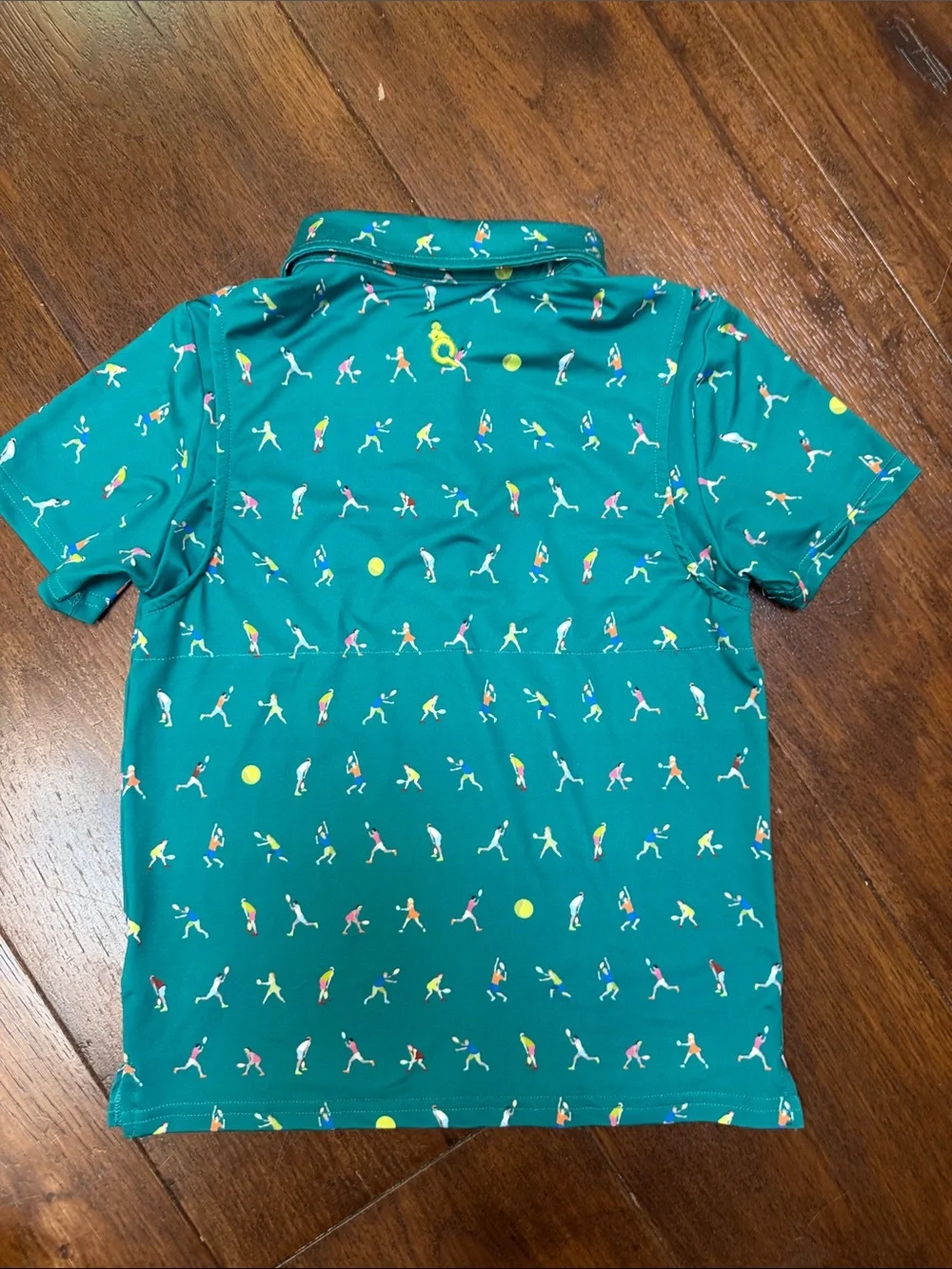 Blue Quail - Boys Green Tennis Court Polo Short Sleeve Shirt - Size: 5